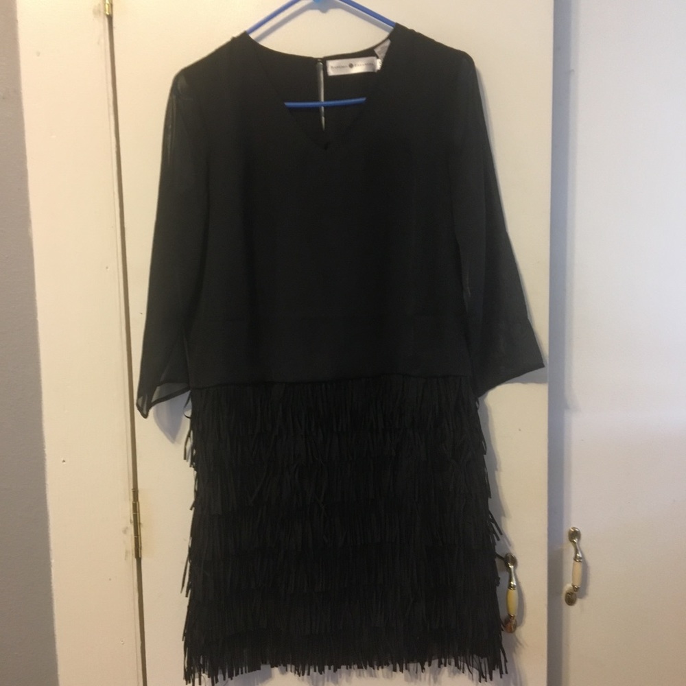Rancho Estancia dress fringe bottom small
